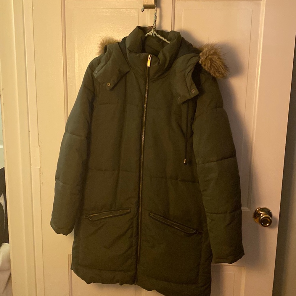 Old Navy long fleece lined coat